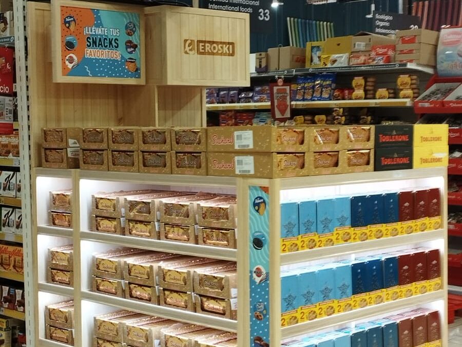 Góndola para Supermercado de madera